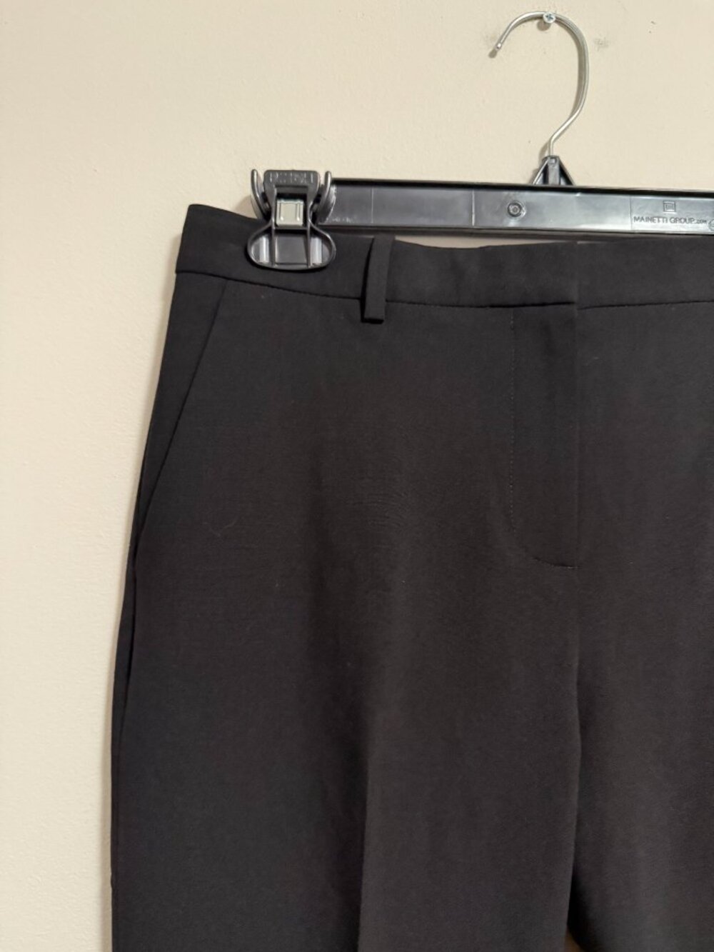 Theory Treeca 4 Sevona Wool Trousers Black Womens 0 - Picture 3 of 7